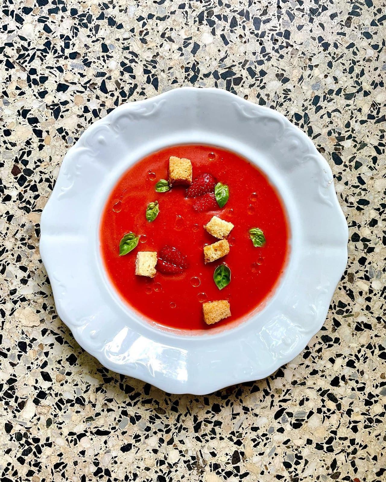 Gazpacho de căpșuni
